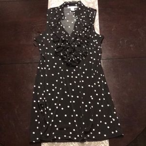 [WH|BM] Black & White Polka Dot Medium Dress